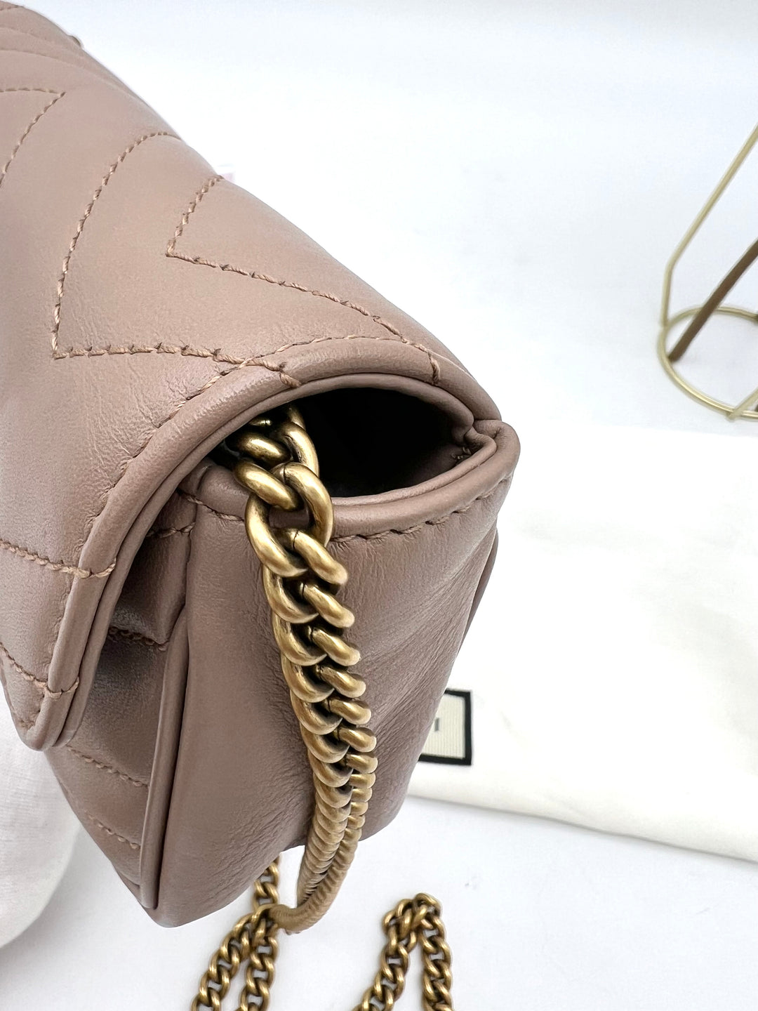 GUCCI GG MARMONT SUPER MINI METALASSE