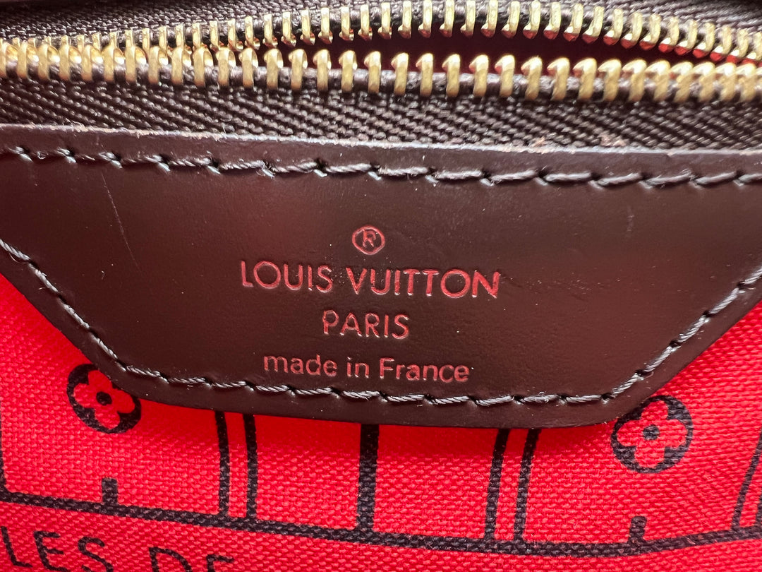 LOUIS VUITTON NEVERFULL MM DAMIER EBENE