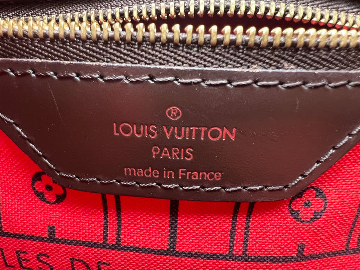 LOUIS VUITTON NEVERFULL MM DAMIER EBENE