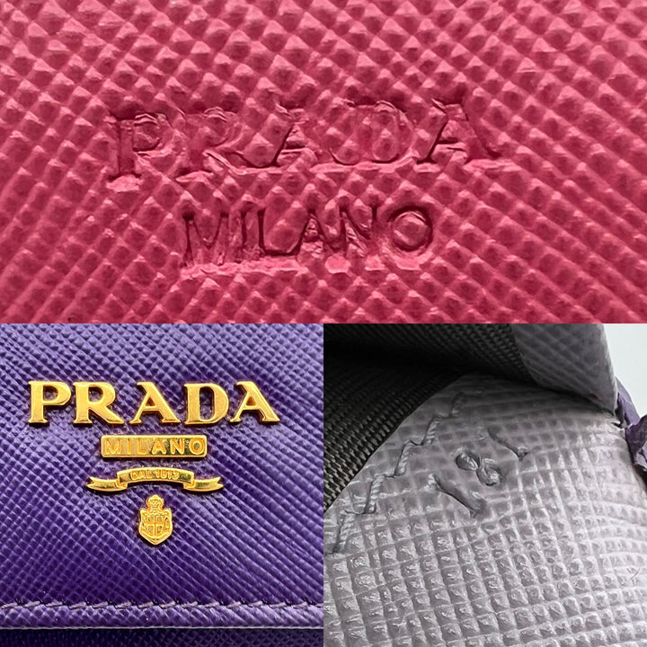 PRADA WALLET 2 TONED SAFFIANO LEATHER