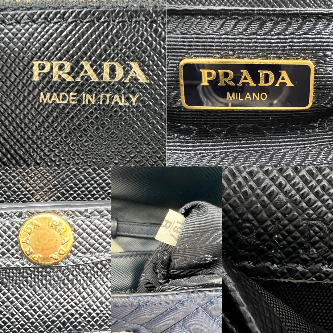 PRADA SAFFIANO WALLET ON CHAIN