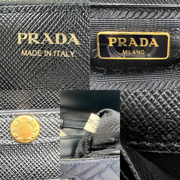 PRADA SAFFIANO WALLET ON CHAIN
