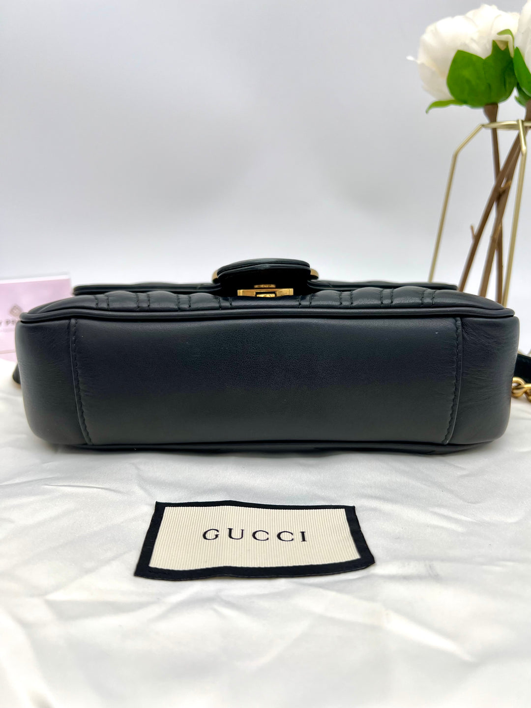 GUCCI MARMONT QUILTED GHW SHOULDER BAG