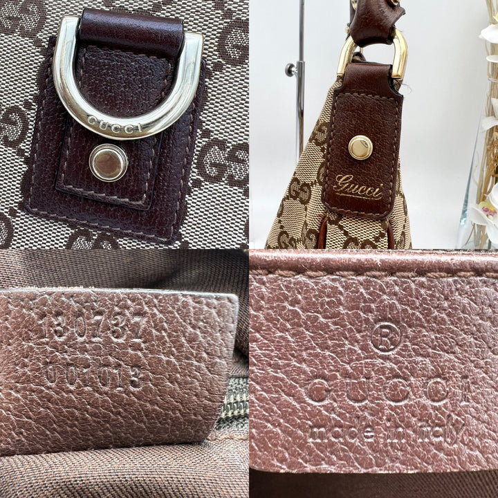 GUCCI  GG CANVAS ABBEY SHOULDER BAG