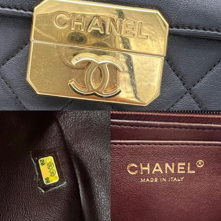 CHANEL LAMBSKIN CHICK WITH ME FLAP BIJOUX CHAIN