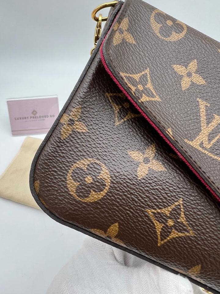 LOUIS VUITTON FELICIE MONOGRAM( RFID )
