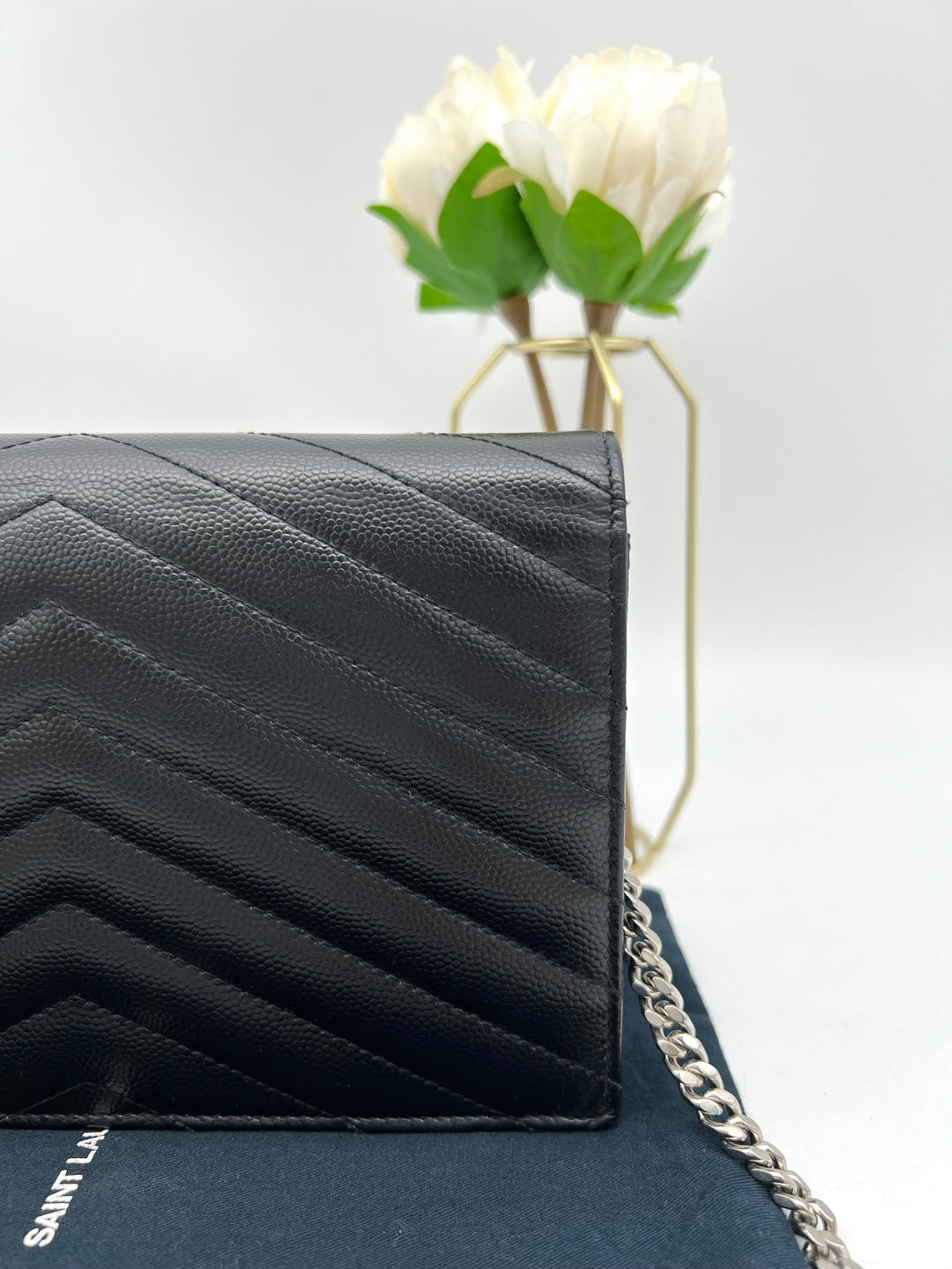 YVES SAINT LAURENT MONOGRAM ENVELOPE