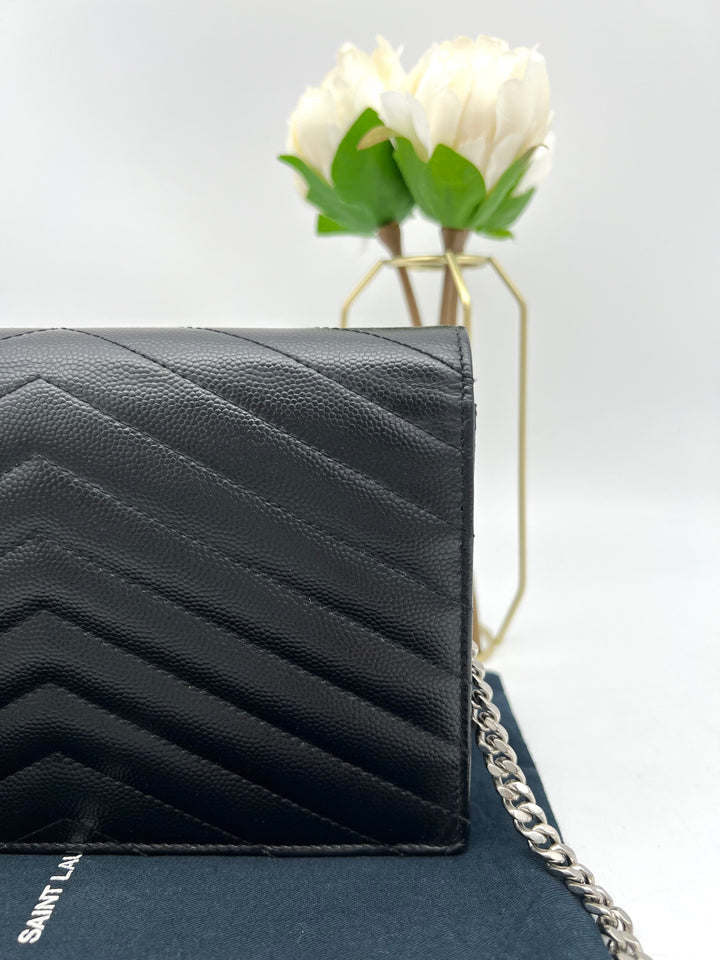 YVES SAINT LAURENT MONOGRAM ENVELOPE