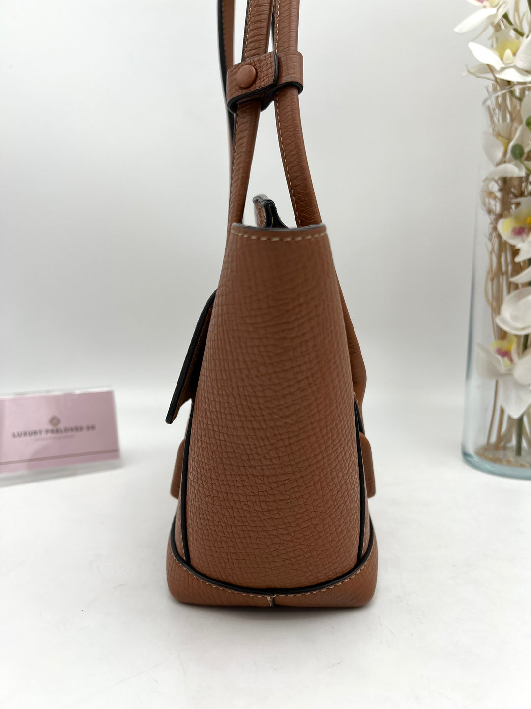 BOTTEGA VENETA ACRO GRAINY CALFSKIN