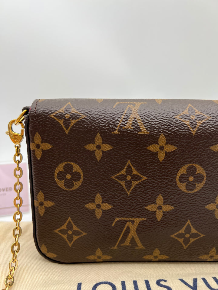 LOUIS VUITTON FELICIE MONOGRAM( RFID )