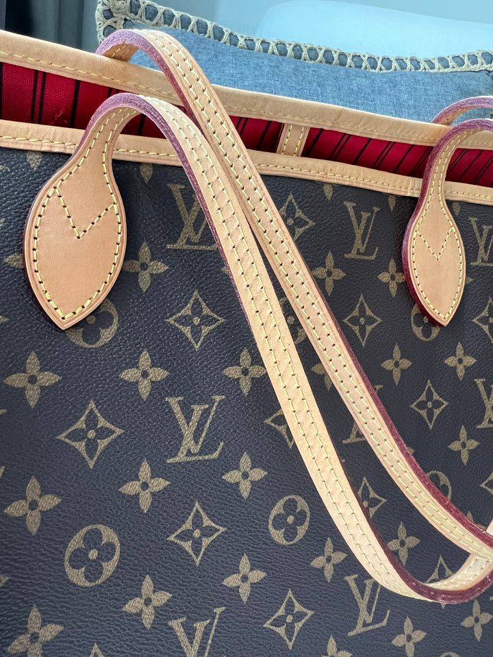 LOUIS VUITTON NEVERFULL MM MONOGR W/ POUCH ( RFID )