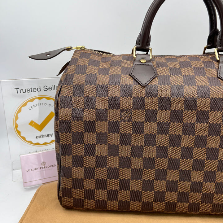 LOUIS VUITTON SPEEDY 35 DAMIER EBENE