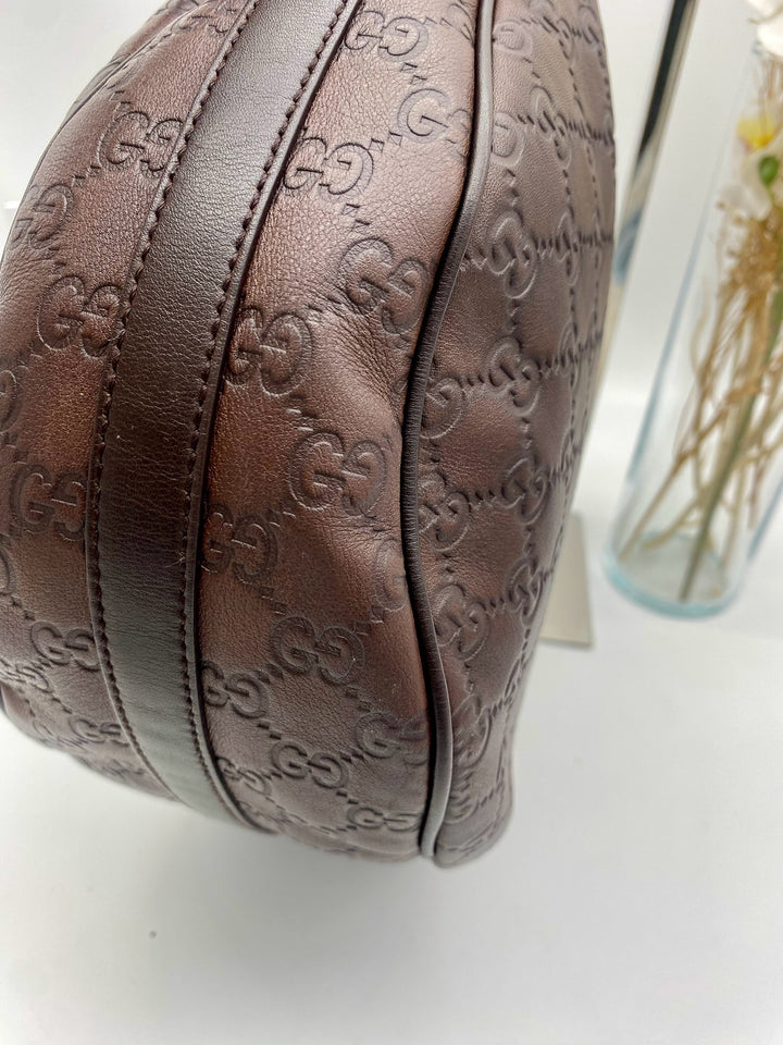 GUCCI GUCCISSIMA HOBO LEATHER BAG