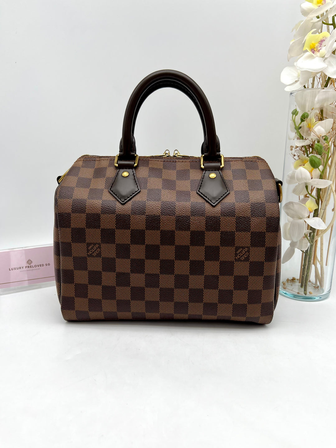 LOUIS VUITTON BANDOULIERE 25 DAMIER EBENE (RFID)