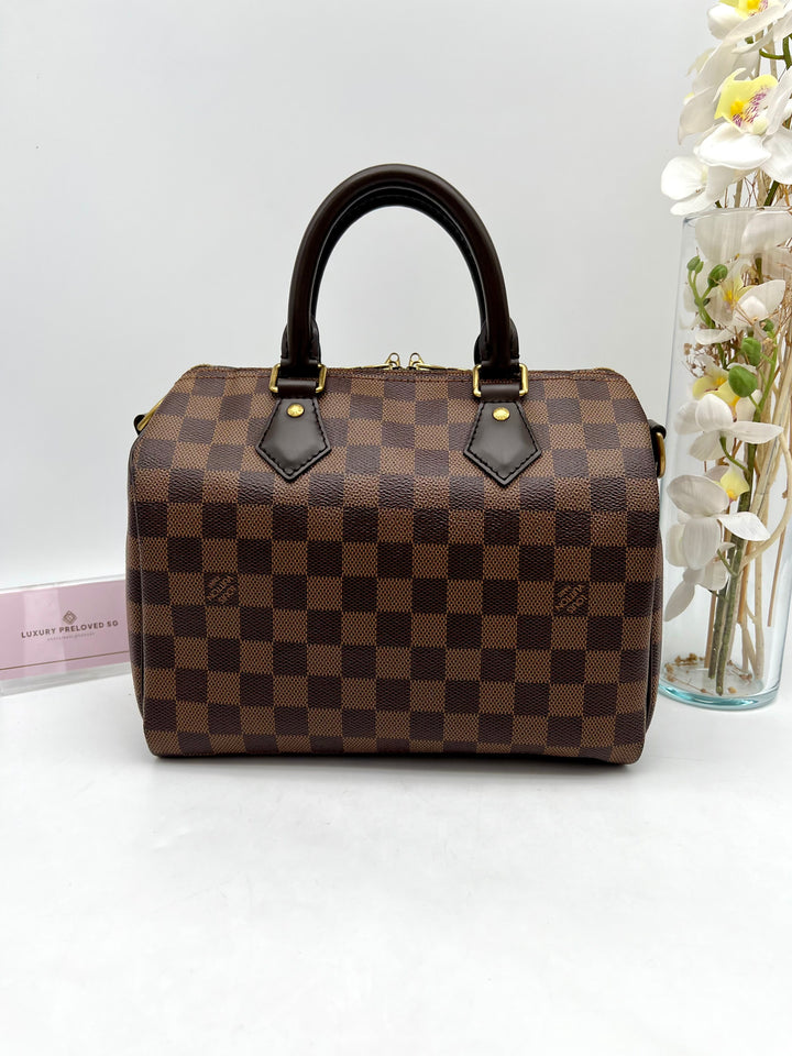 LOUIS VUITTON BANDOULIERE 25 DAMIER EBENE (RFID)