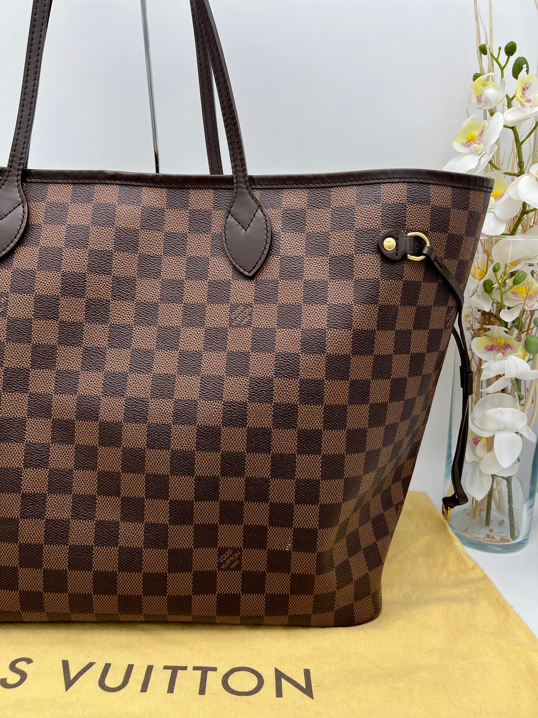 LOUIS VUITTON NEVERFULL GM DAMIER W/ POUCH