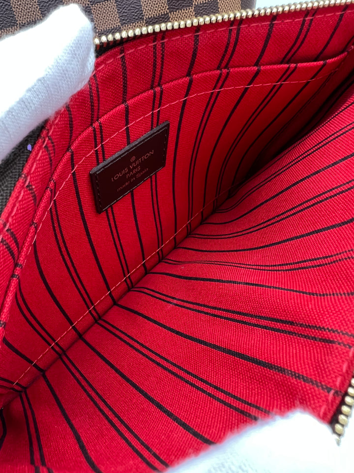 LOUIS VUITTON NEVERFULL MM DAMIER W/ POUCH