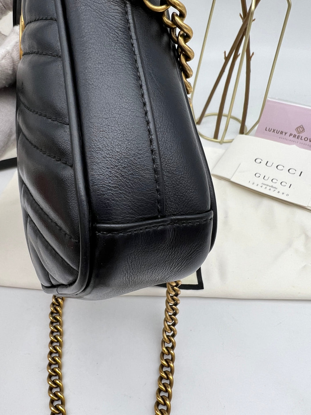 GUCCI GG MARMONT SMALL CHAIN SHOULDER BAG
