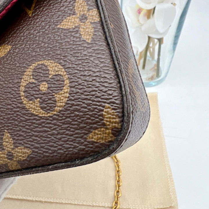 LOUIS VUITTON FELICIE MONOGRAM( RFID )