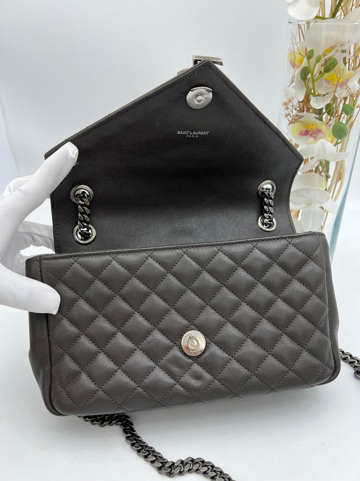 YVES SAINT LAURENT QUILTED ENVELOPE SHW BAG