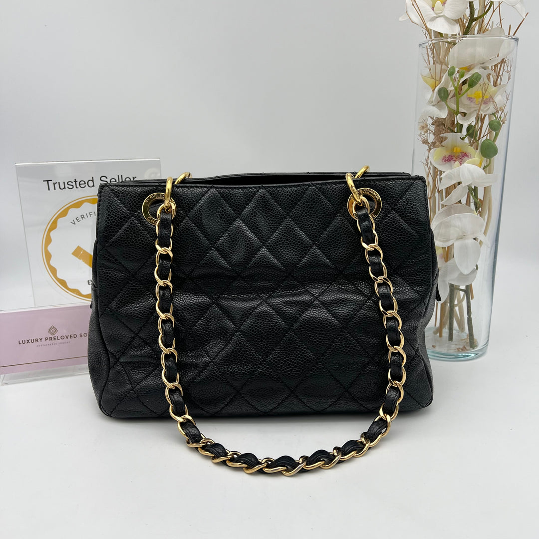 CHANEL CAVIAR PETIT TIMELESS TOTE PTT