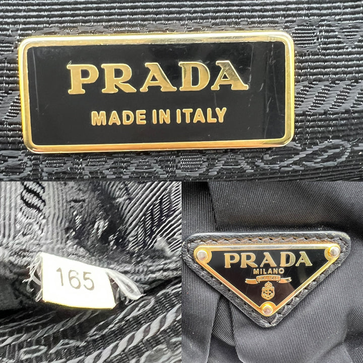 PRADA NYLON PLEATED HANDLE NYLON