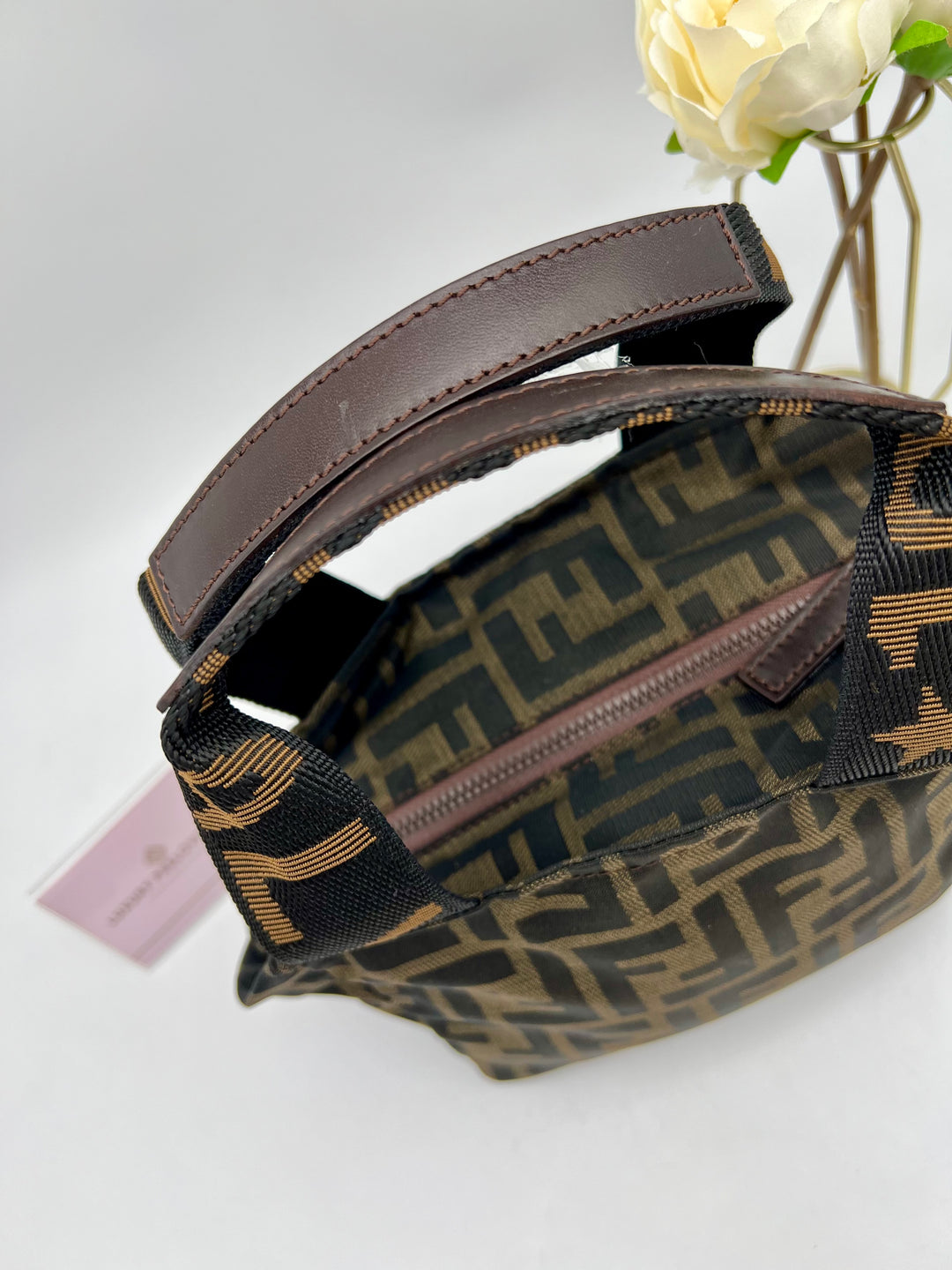 FENDI CANVAS SMAL HANDBAG