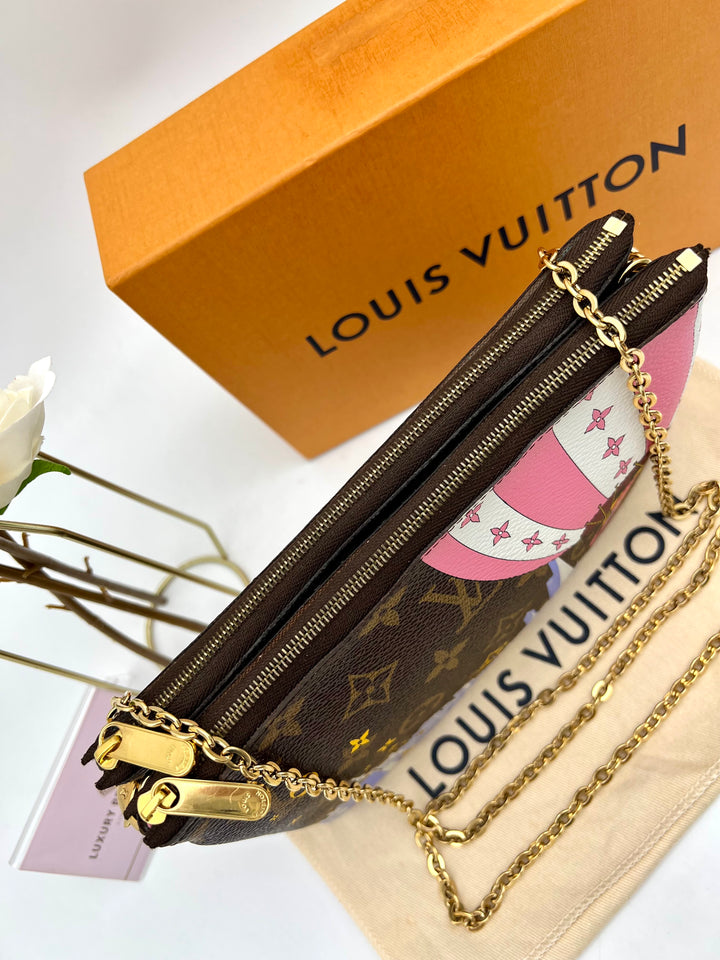 LOUIS VUITTON DOUBLE ZIP POCHETTE ( VIVIEN HOT AIR BALLOON )