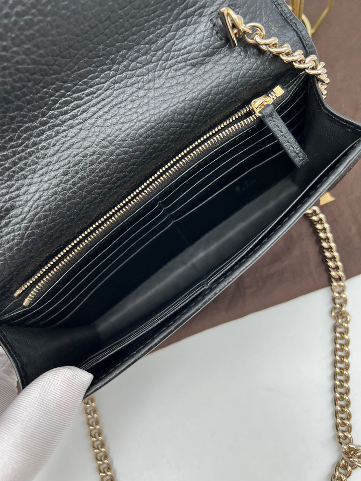 GUCCI CALFSKIN INTERLOCKING WOC