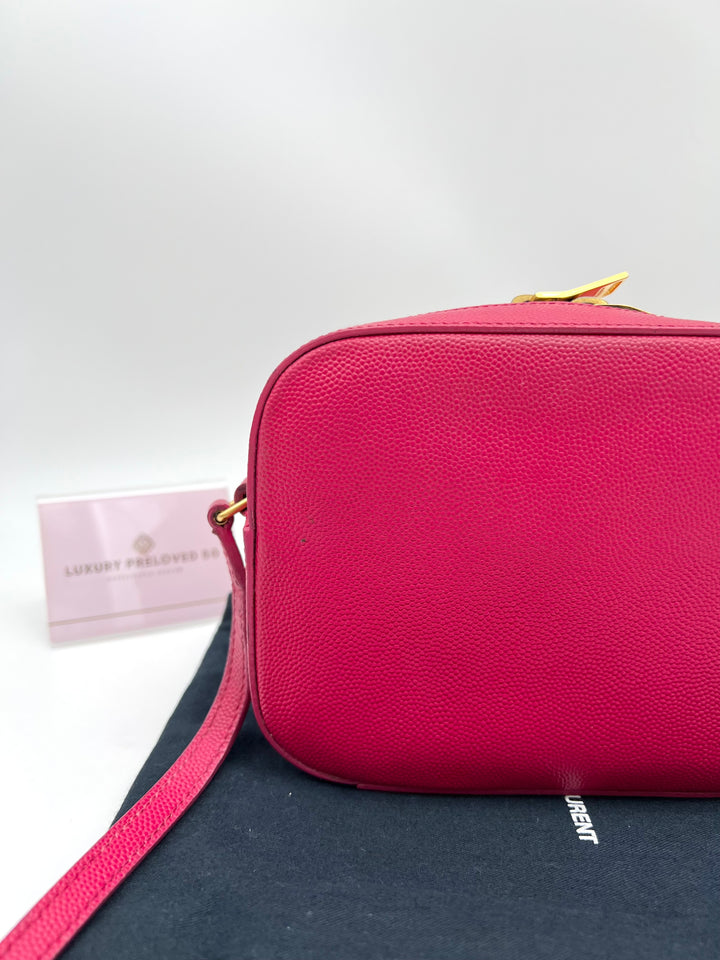YVES SAINT LAURENT CLASSIC LOU MONOGRAM CAMERA BAG