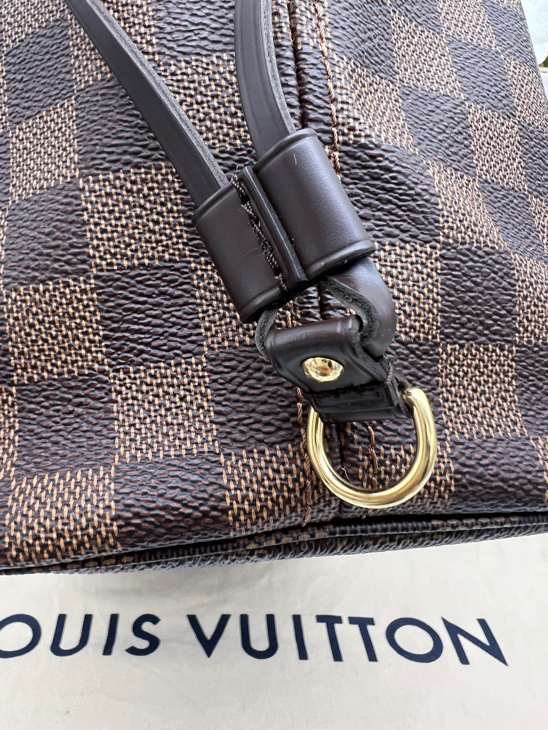 LOUIS VUITTON NEVERFULL MM DAMIER W/ POUCH (RFID)