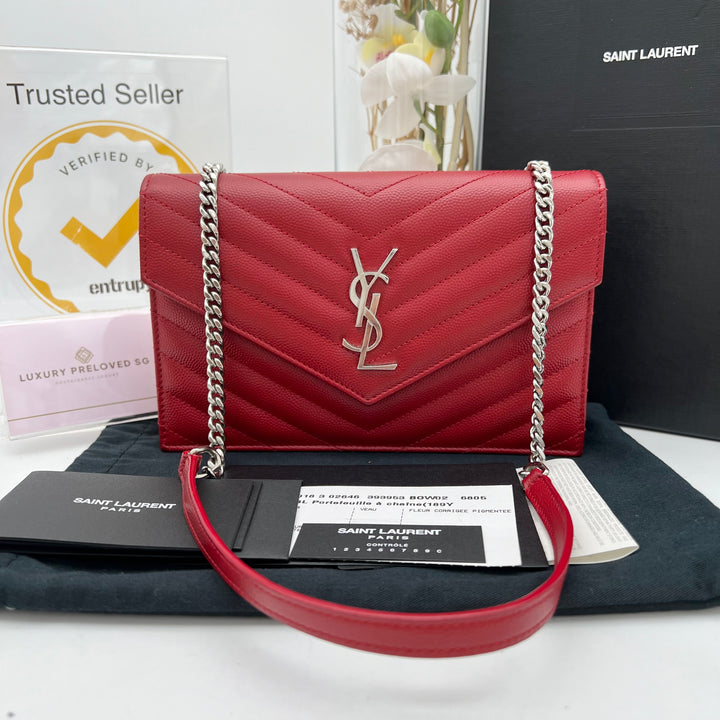 YVES SAINT LAURENT MONOGRAM ENVELOPE WOC