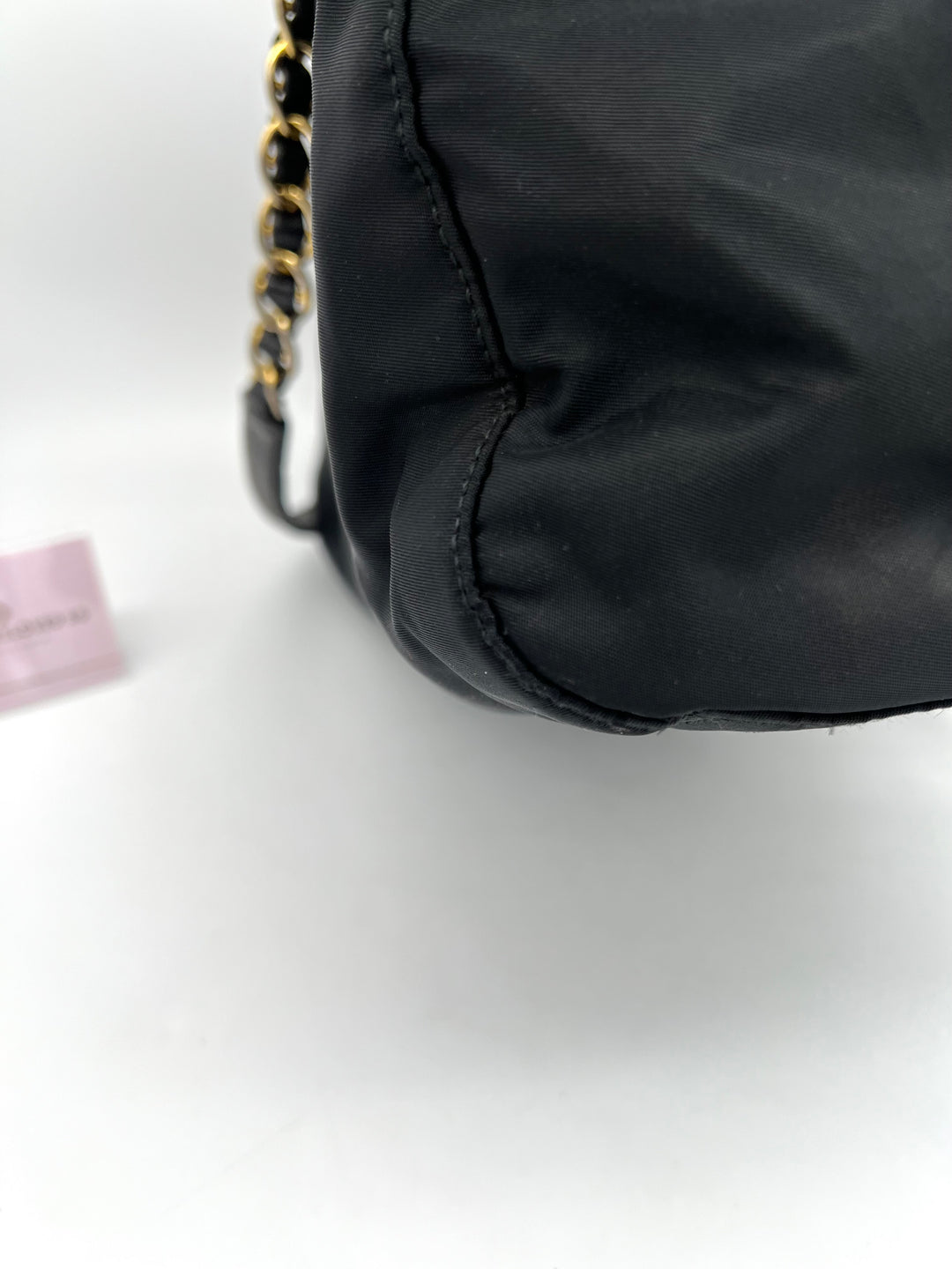 PRADA NYLON QUILTED CHAIN