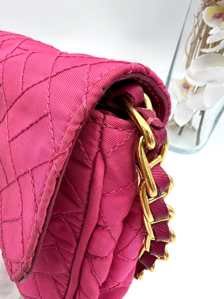 PRADA QUILTED NYLON CHAIN BAG
