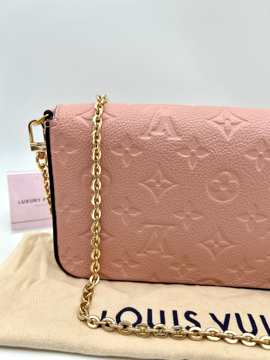 LOUIS VUITTON FELICIE EMPRIENTE LEATHER