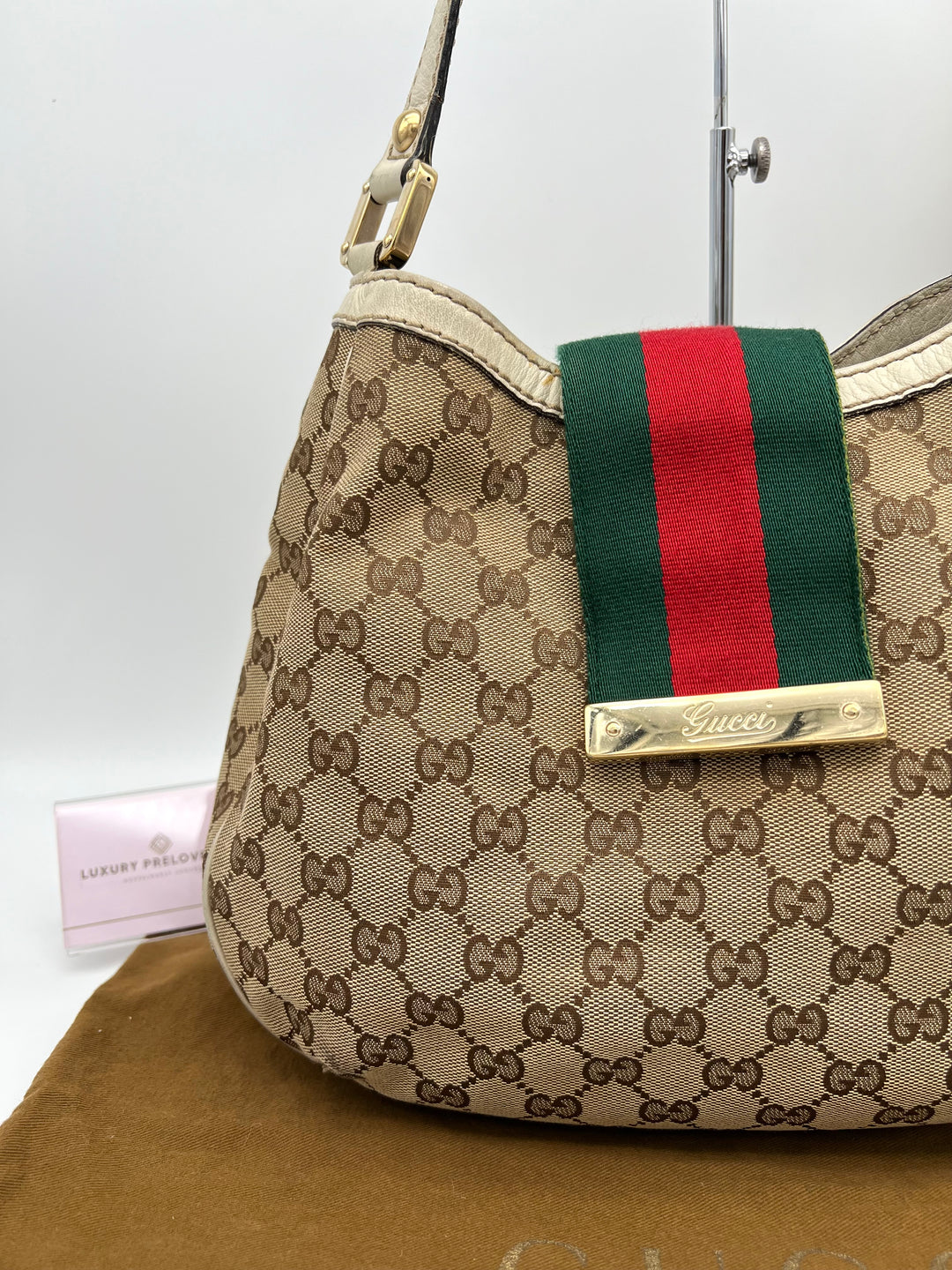 GUCCI CANVAS SMALL OPHIDIA SHOULDER BAG