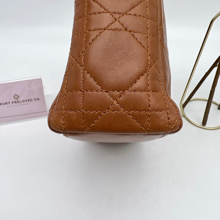 CHRISTIAN DIOR LADY DIOR MINI LAMBSKIN ( GHW )