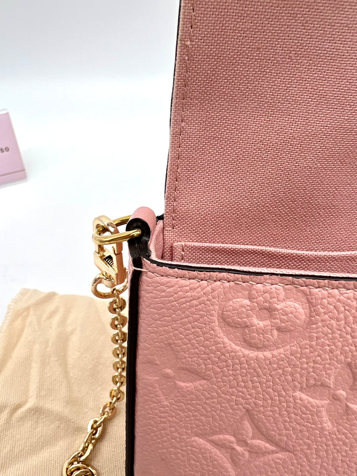 LOUIS VUITTON FELICIE EMPRIENTE LEATHER