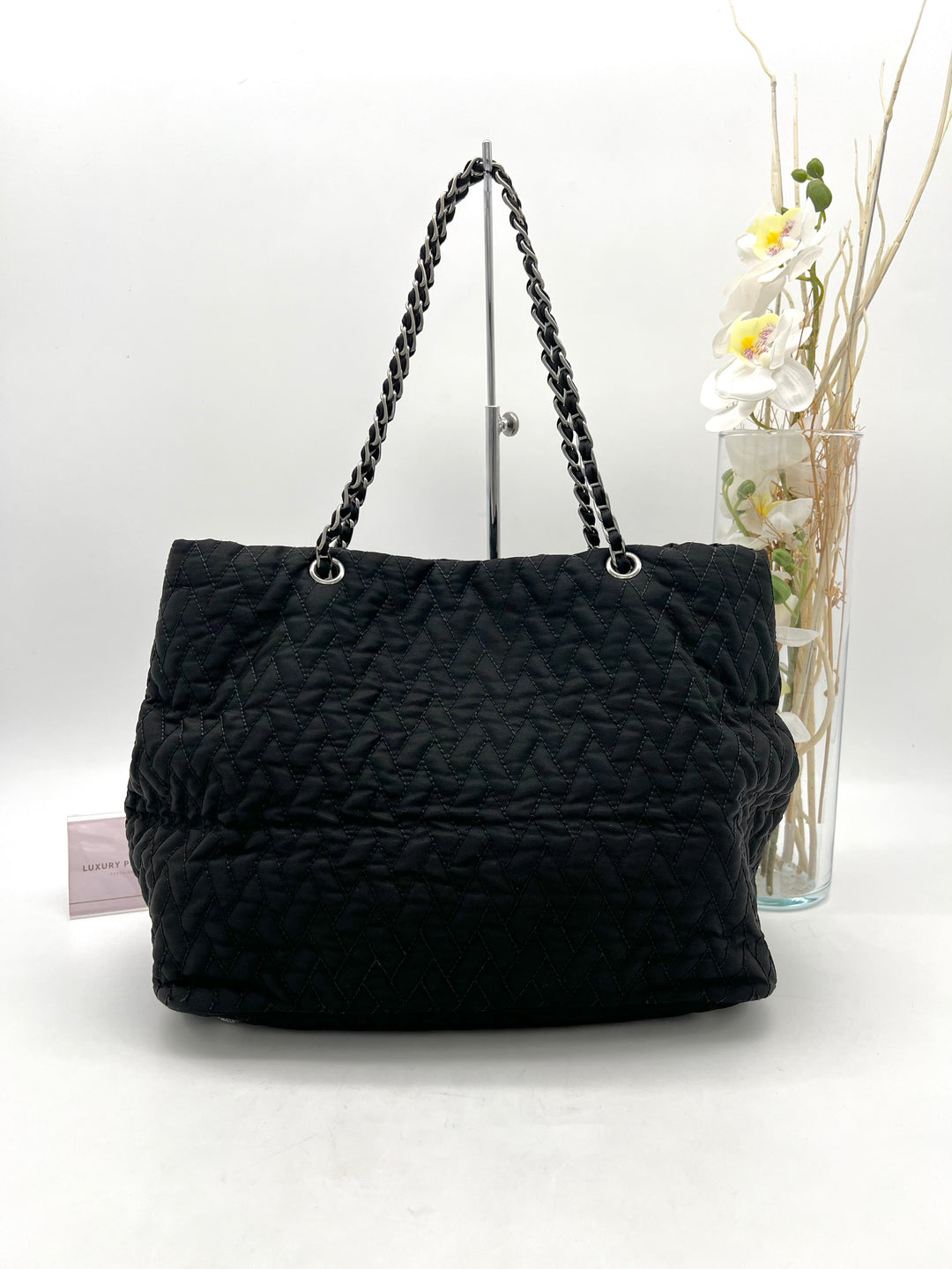 PRADA NYLON QUILTED CHAIN 2 WAY BAG