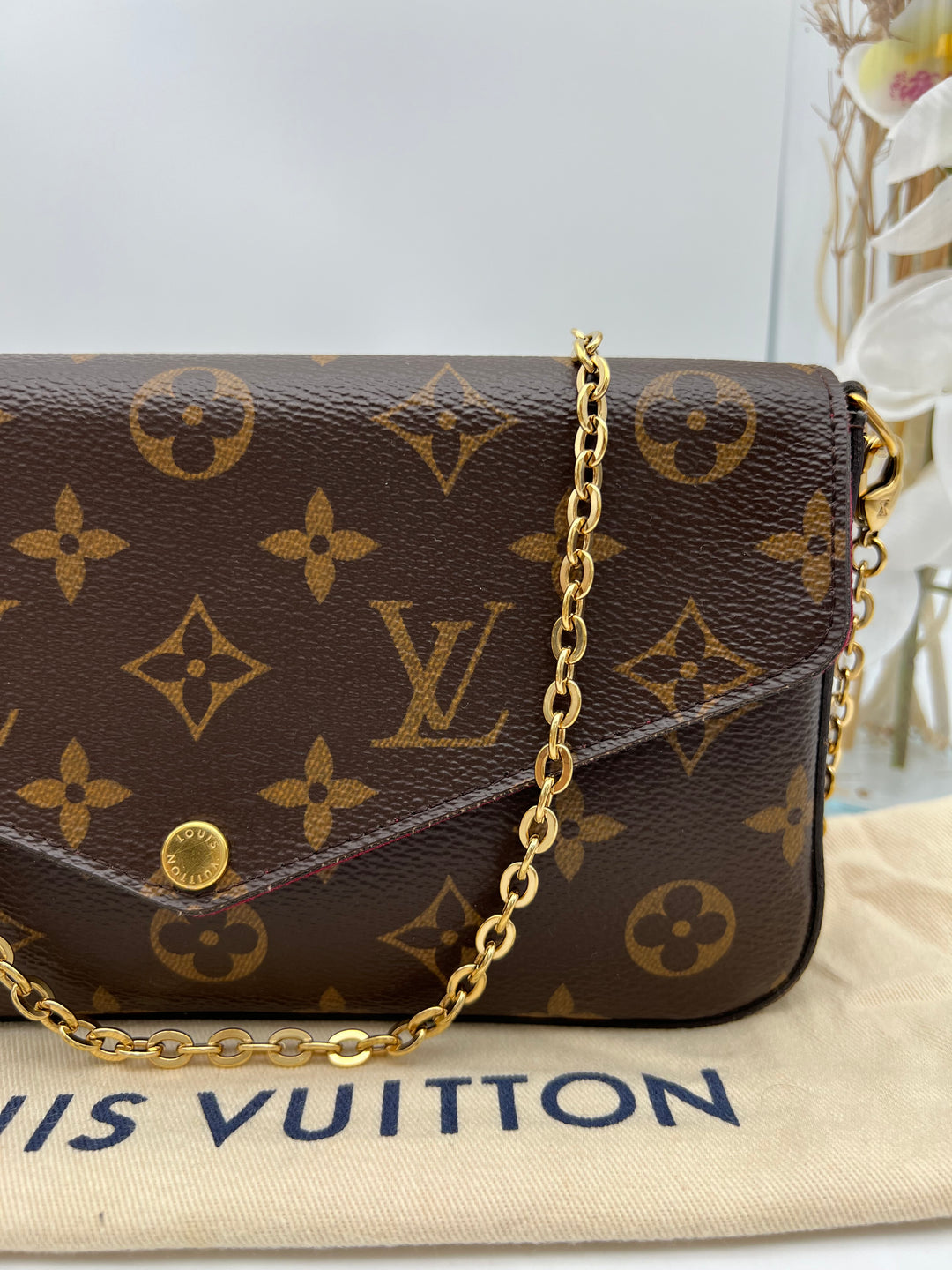 LOUIS VUITTON FELICIE MONOGRAM( RFID )
