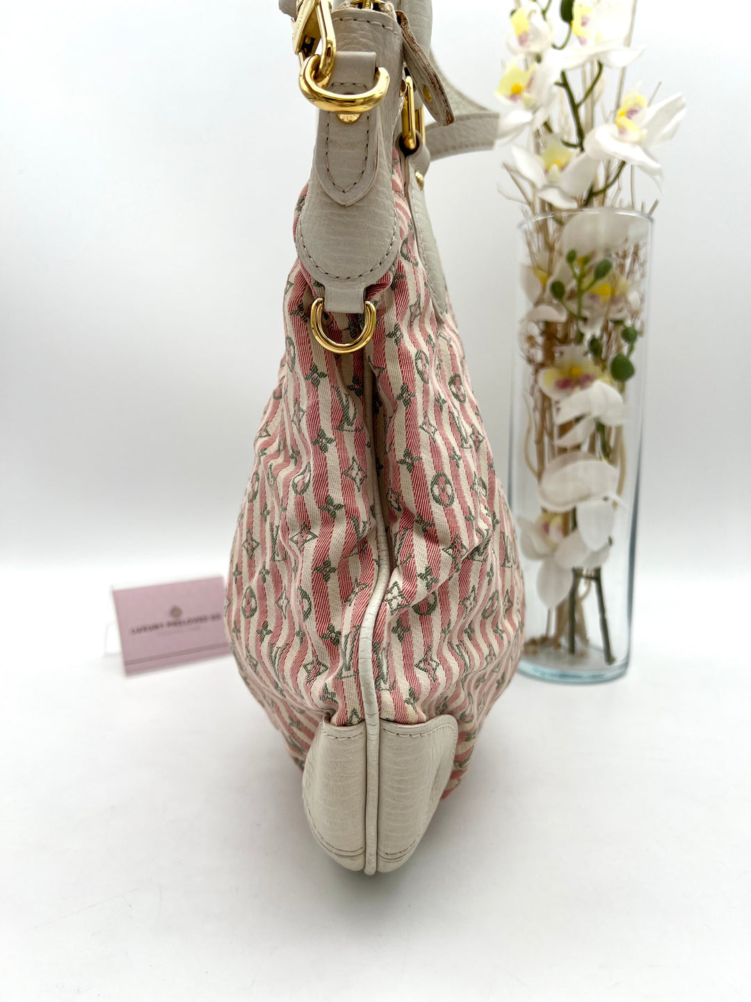 LOUIS VUITTON MINI LIN CROISETTE MARINA PM ROUGE