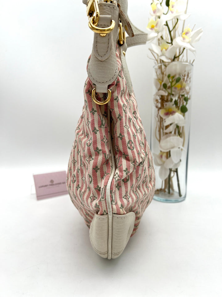 LOUIS VUITTON MINI LIN CROISETTE MARINA PM ROUGE