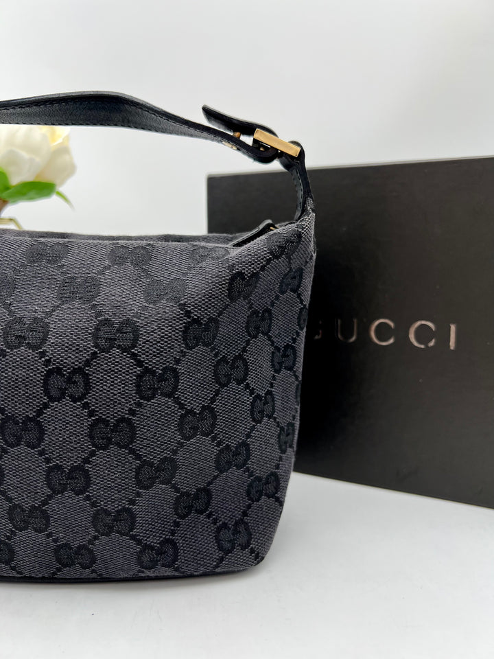 GUCCI GG CANVAS HOBO SMALL BAG