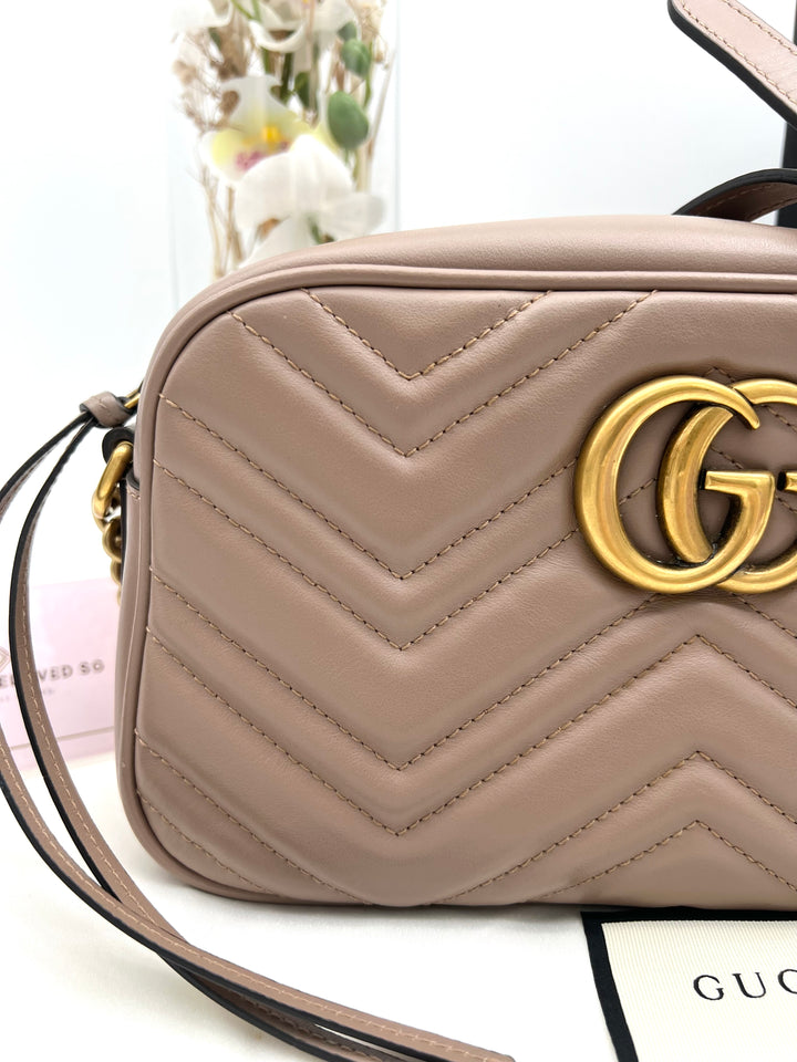 GUCCI MARMONT CAMERA QUILTED SMALL