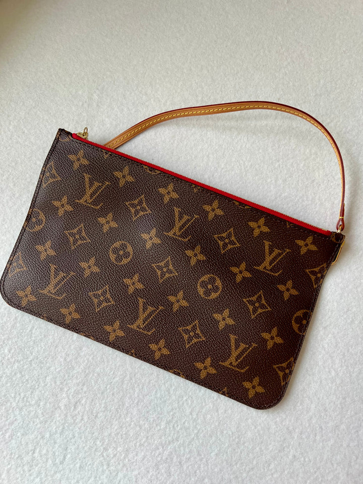 LOUIS VUITTON NEVERFULL MM MONOGR W/ POUCH ( RFID )
