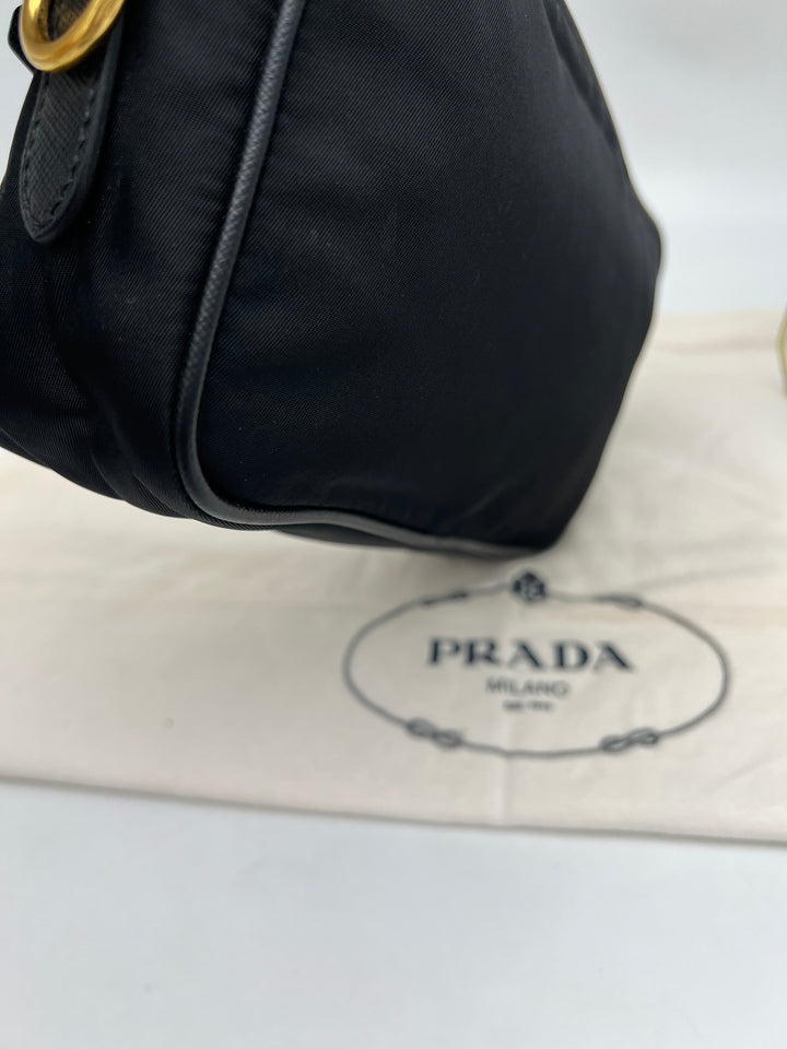 PRADA NYLON AND SAFFIANO CAMERA BAG