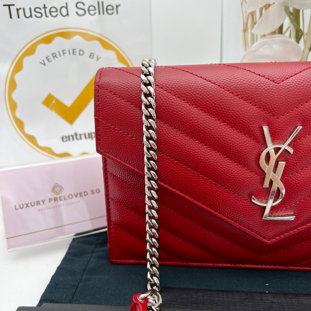 YVES SAINT LAURENT MONOGRAM ENVELOPE WOC