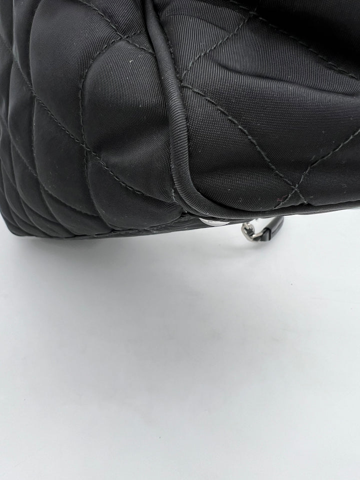 PRADA QUILTED TESSUTO CHAIN SHOULDER BAG