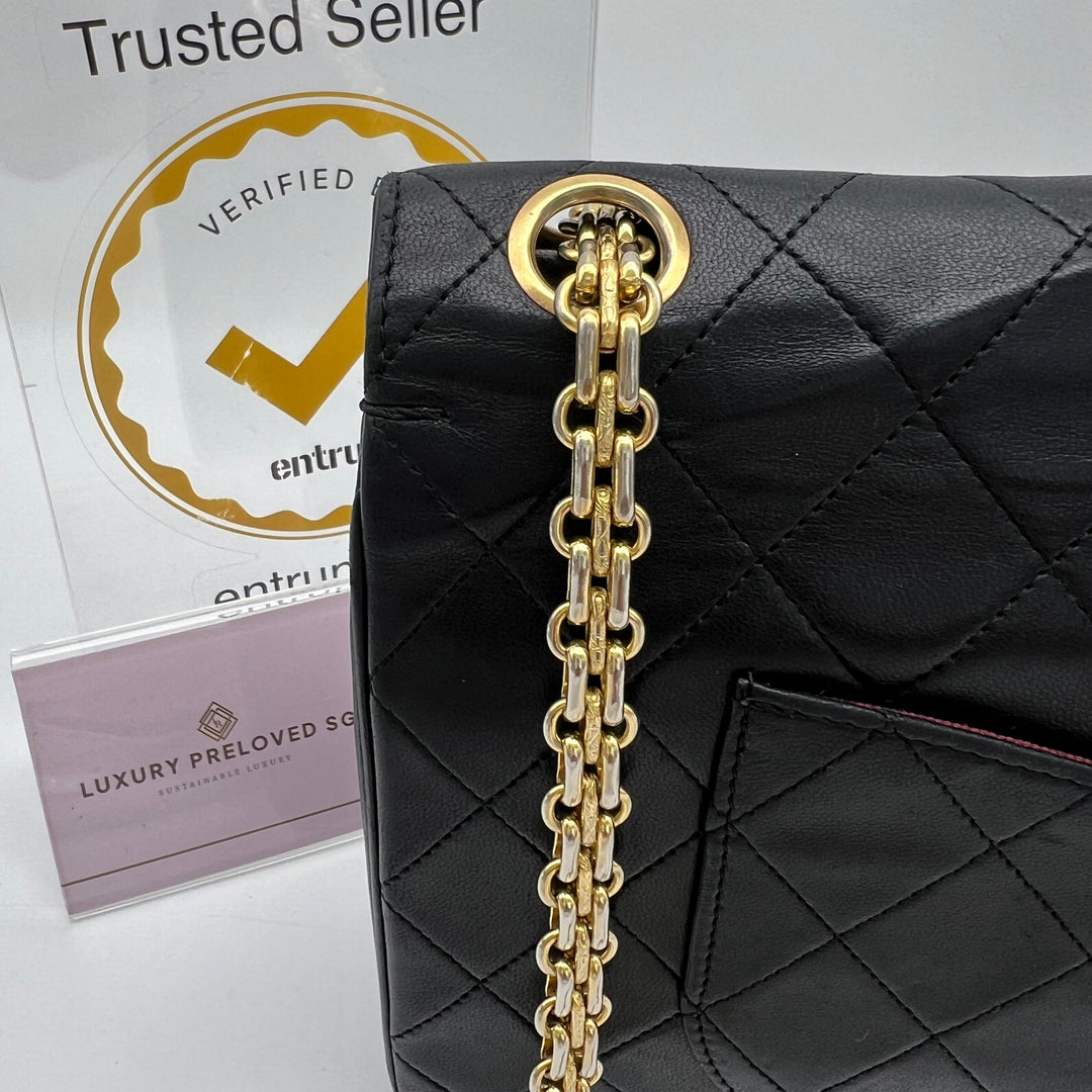 CHANEL LAMBSKIN DOUBLE FLAP BIJOUX CHAIN