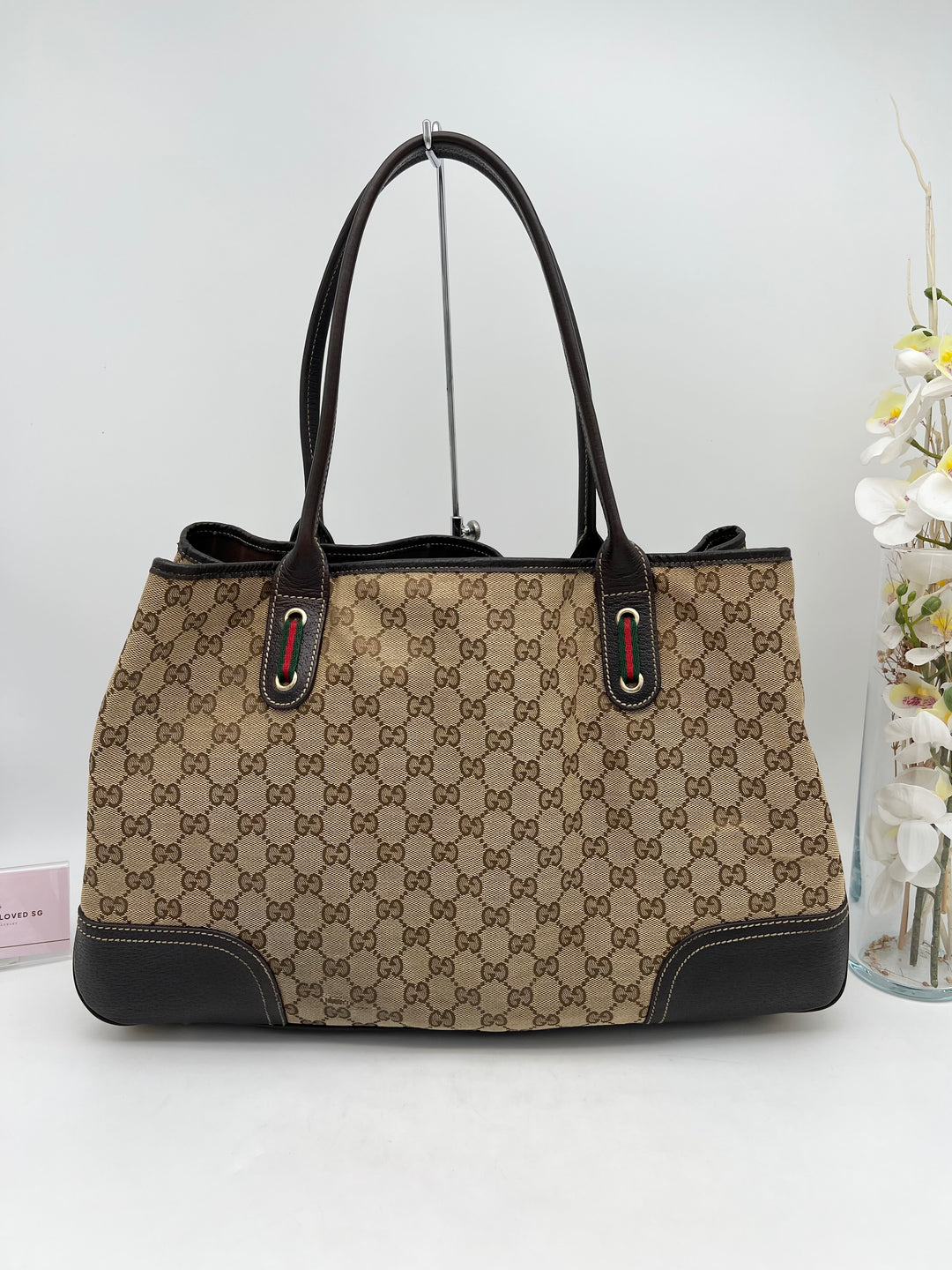 GUCCI GG MONOGRAM PRINCY TOTE BAG CANVAS
